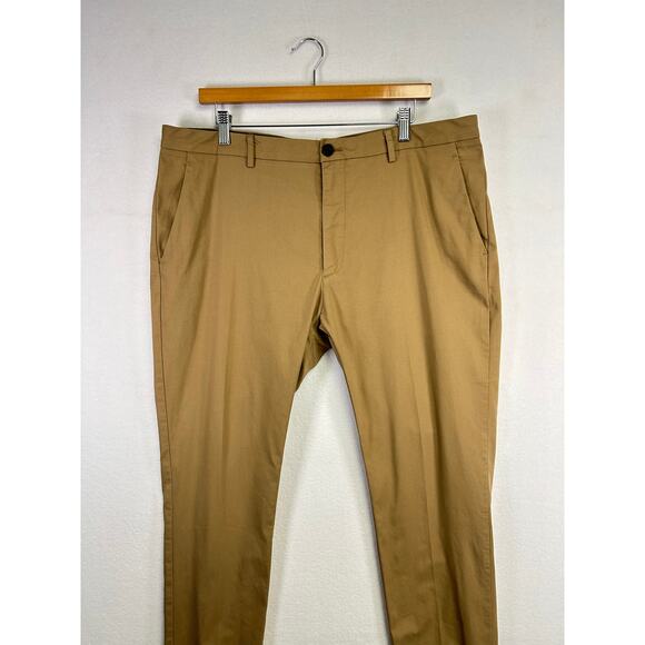 Men's Bonobos Straight Tan Pants - Size 38/32 Gulf Preppy Athleisure - Picture 3 of 12